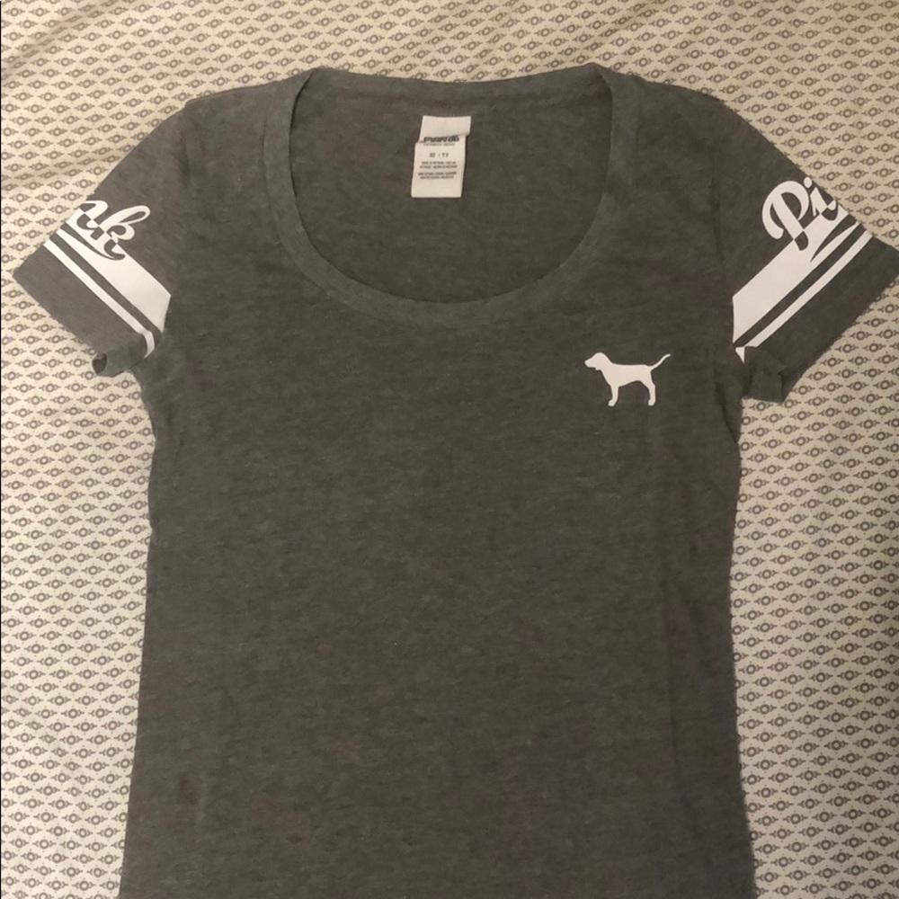 PINK gray T-shirt